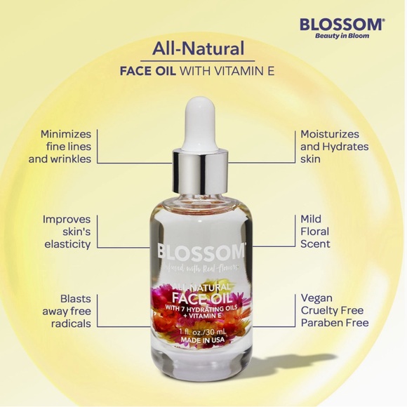 Blossom All Natural Face Serum & Eye Serum. .5 fl oz ea. - Picture 5 of 9